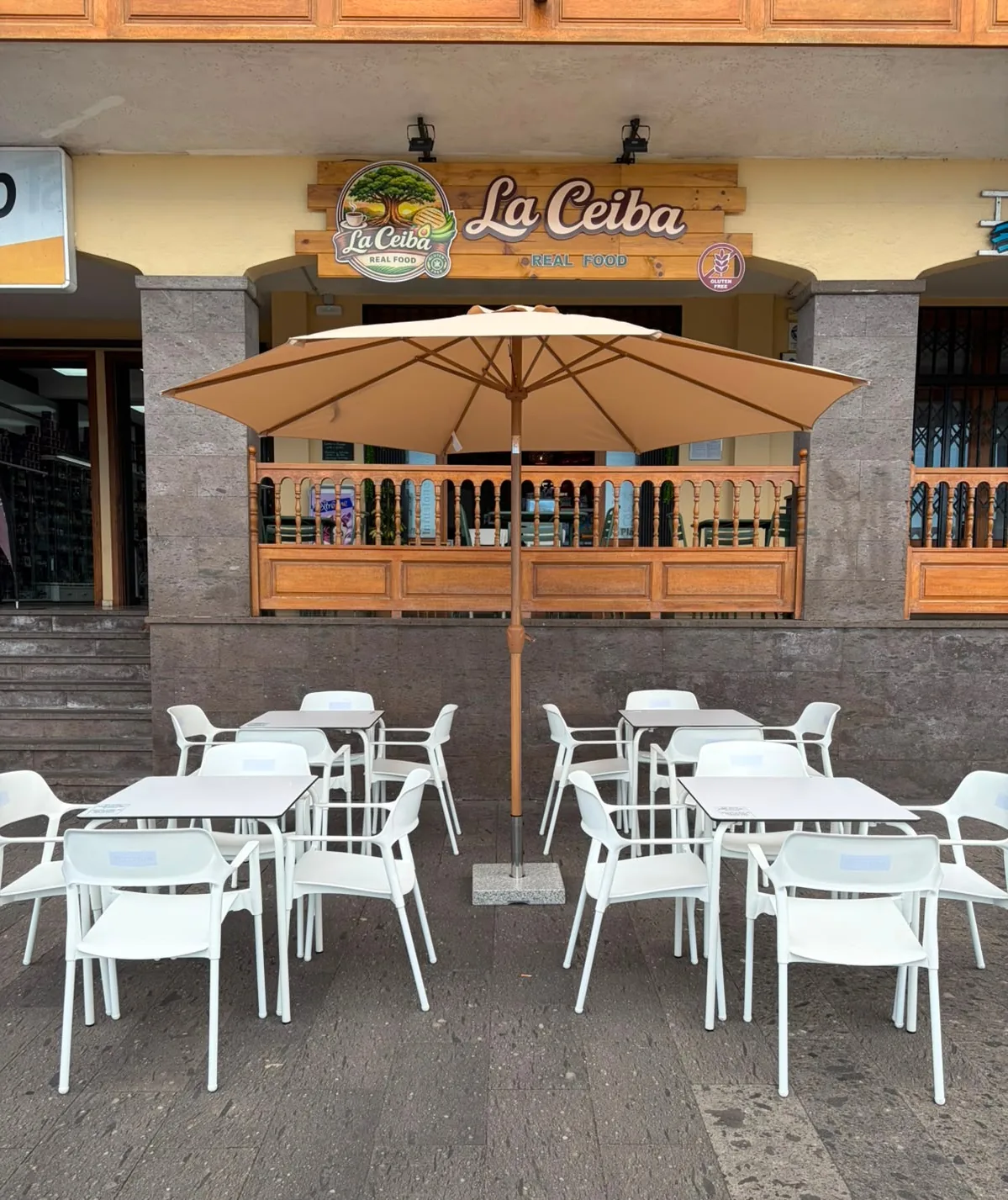 Terrasse von La Ceiba Real Food in Garachico