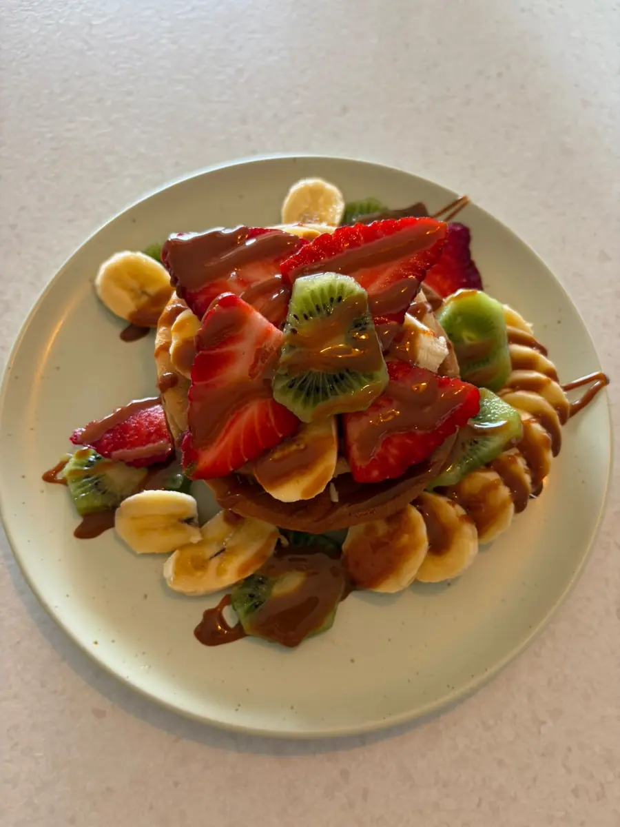 Pancakes con frutos rojos